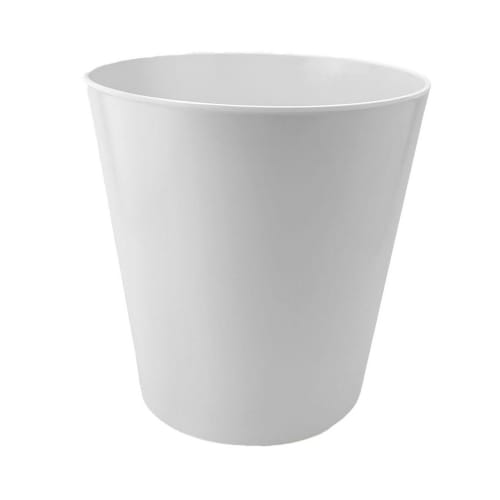 Newport Wastebasket, 10 Quart, White